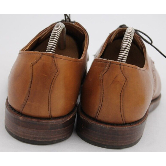 Polo Ralph Lauren Saddle Brown cap toe Broque oxford Shoes Made in USA US 9.5 D main image 9